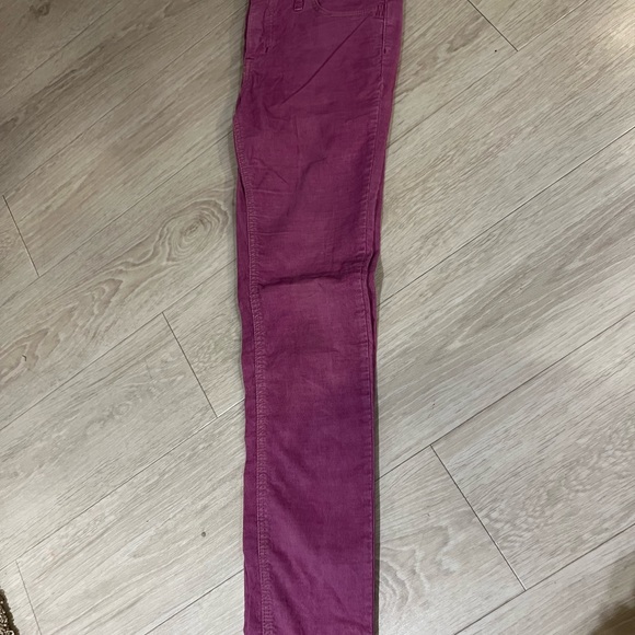 Rare Free People Vintage Fuschia Corduroy Pants - Picture 3 of 3